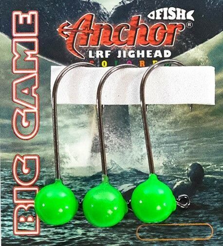 ANCHOR BİG GAME GREEN COLORED 3/0 İĞNE JİGHEAD ADET