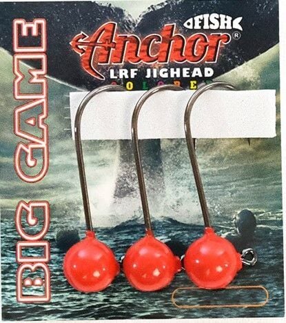 ANCHOR BİG GAME RED COLORED 3/0 İĞNE JİGHEAD ADET