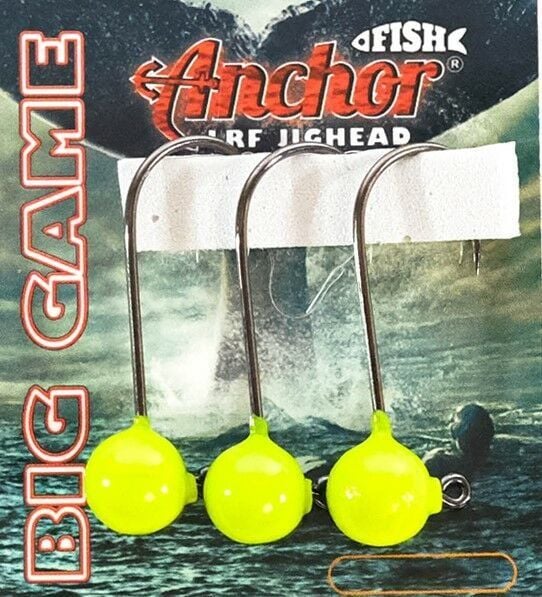 ANCHOR BİG GAME YELLOW COLORED 3/0 İĞNE JİGHEAD ADET